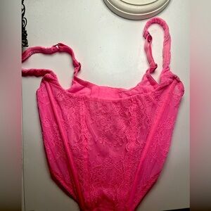 Hot Pink Urban Outfitters Corset ~ size small